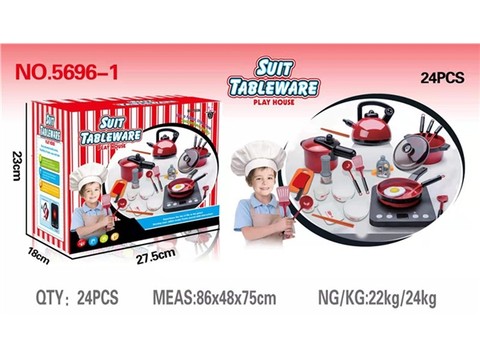 Playing house simulation large kitchen toy tableware