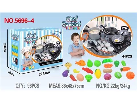 Playing house simulation large kitchen toy tableware