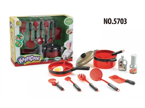 Playing house simulation large kitchen toy tableware