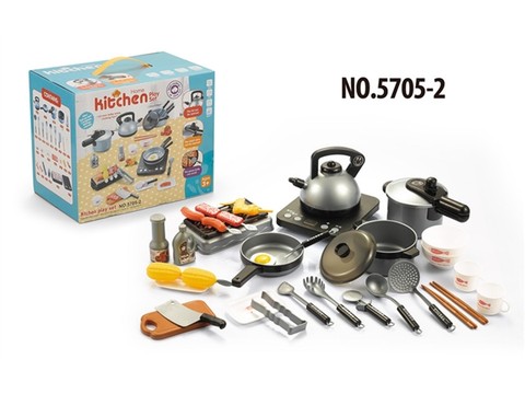Playing house simulation large kitchen toy tableware