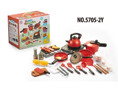 Playing house simulation large kitchen toy tableware