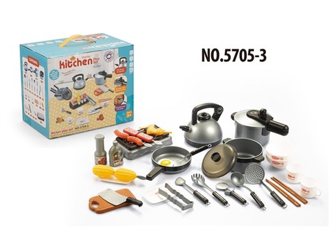 Playing house simulation large kitchen toy tableware