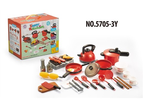 Playing house simulation large kitchen toy tableware