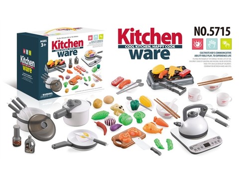 Simulated large kitchen toy tableware