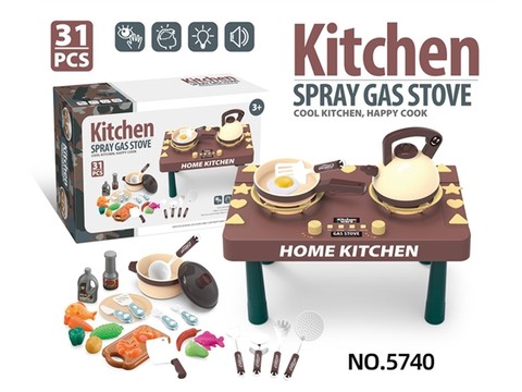 Simulated large spray gas stove tableware