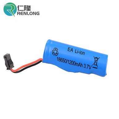 Lithium battery 18650 with wire and protective panel battery pack rechargeable battery toy accessories