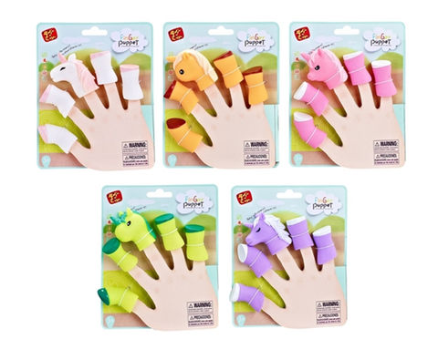 Unicorn hand and foot finger couple plastic enamel toy