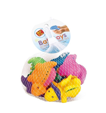 Six bathroom spray cartoon dinosaur plastic toys