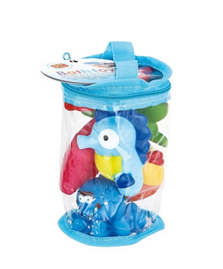 Bathroom spray animals (6) plastic enamel toys