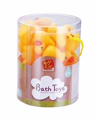Bathroom spray ducks (24) plastic enamelled toys