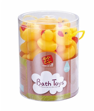 Bathroom spray ducks (36) plastic enamelled toys
