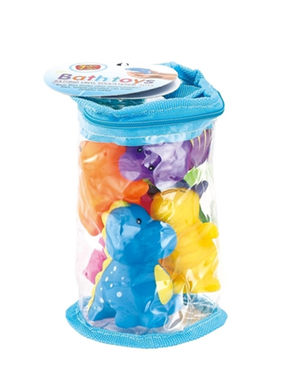 Bathroom spray animals (6) plastic enamel toys