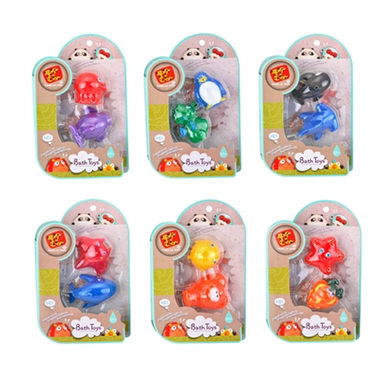 Two bathroom spray marine animals plastic enamel toys (six mixed)