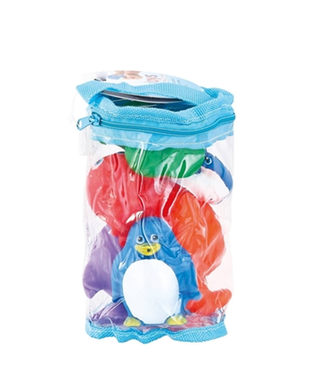 Bathroom spray animals (6) plastic enamel toys