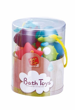 Marine water spray animals (9) plastic enamelled toys