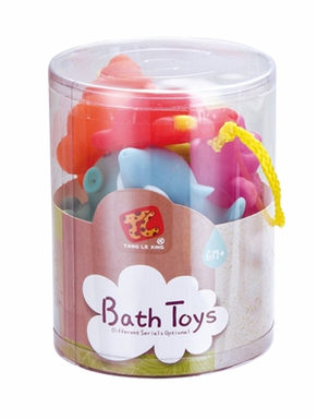 Water-spraying marine animals (pack of 6 pcs) slush plastic slush toys