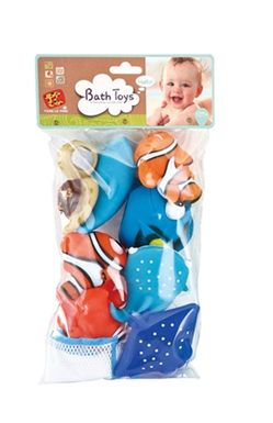 Bathroom set lined plastic toys