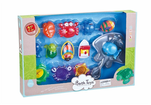 Rubber lined bathroom combined plastic lined toy