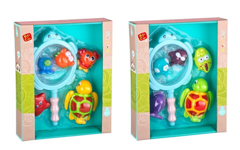 Bathroom swimming set lined plastic toys