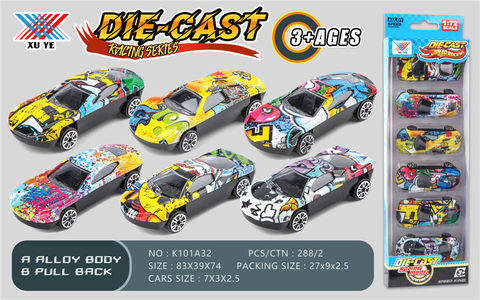 1:72 Alloy Scooter Alloy Car Toys (Pack of 6 pcs)
