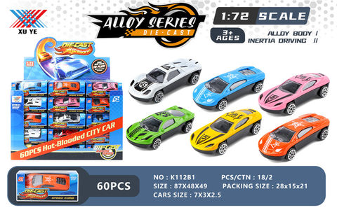 1:72 alloy scooter alloy car toys (60 in boxes)