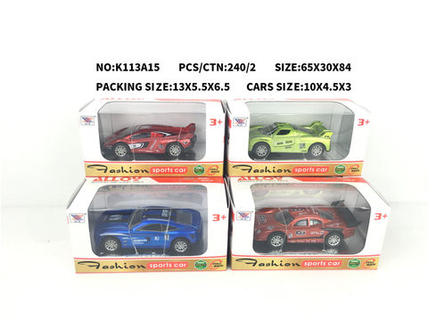 1:40 alloy return car model alloy car toy (1 pack)