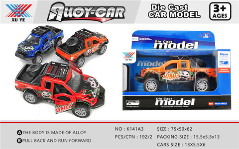 1:32 alloy car return force to open the door (1 pack) alloy car toy