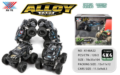 1:32 alloy four-wheel drive inertia climbing car alloy car toy (1 pack)