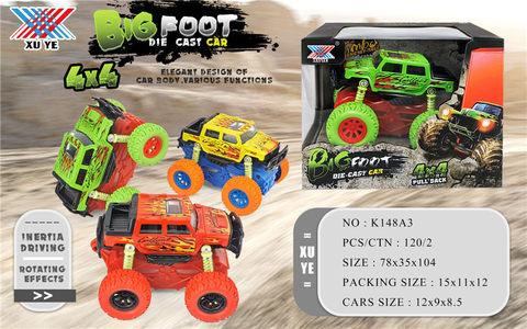 1:32 alloy four-wheel drive inertia climbing car alloy car toy (1 pack)