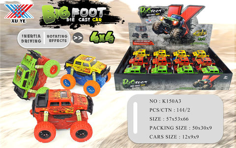 1:32 alloy four-wheel drive inertia climbing car alloy car toys (12 sets)