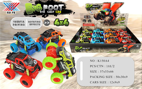 1:32 alloy four-wheel drive inertia climbing car alloy car toys (12 sets)