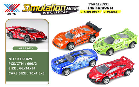 1:43 alloy car return force (1 pack) alloy car toy