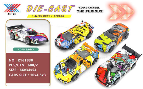 1:43 alloy car return force (1 pack) alloy car toy