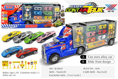Accept large container truck-mounted alloy car toys
