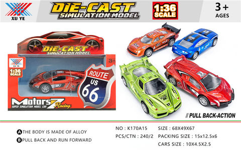 1:36 alloy return car mold (1 pack) alloy car toy