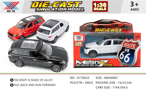 1:36 alloy return car mold (1 pack) alloy car toy