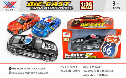 1:36 alloy return car mold (1 pack) alloy car toy
