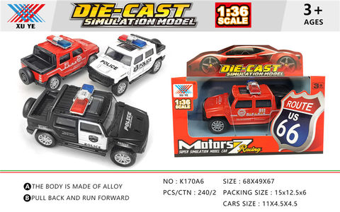 1:36 alloy return car mold (1 pack) alloy car toy