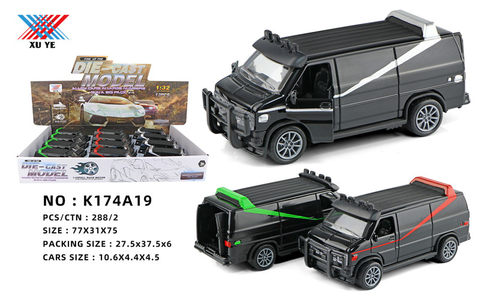 1:32 alloy return car model three-door alloy car toy (12 sets)