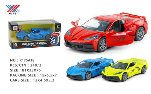 1:32 alloy return car mold open the door alloy car toy (1 pack)