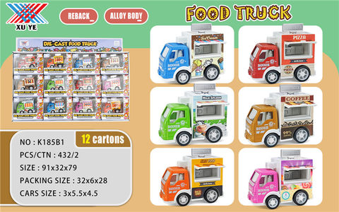 1:64 Pullback Alloy Mini Car Alloy Car Toys (Pack of 12 pcs)