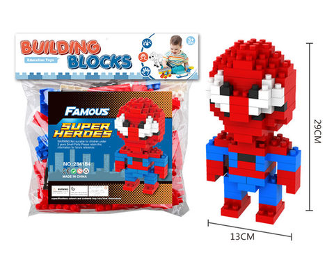 Superhero Spider-Man Building Blocks Toys Educational Building Blocks Toys (128PCS)
