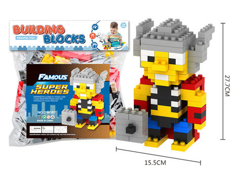 Superhero Thor Building Block Toy Educational Building Block Toy (145PCS)