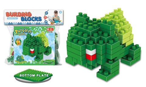 Pokemon-Wonderful Frog Seed Large Particle Building Block Toy Educational Building Block Toy (131PCS)