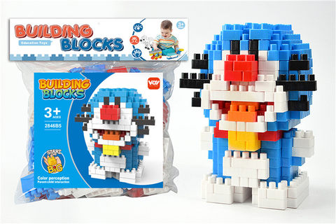 Doraemon-Tinker Bell Cat large particle building block toys educational building block toys (235PCS)