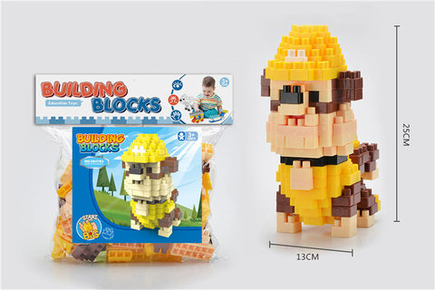 Dog Patrol-Bulldog RUAALE-Small Power Particle Building Block Toy Educational Building Block Toy (175PCS)