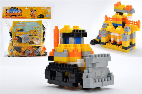 Construction engineering team large particle building blocks toys, educational building blocks toys (205PCS)