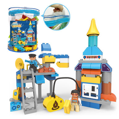 Space compatible Lego large particle building block toys educational building block toys (62PCS)