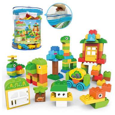 Creative compatibility with Lego large particle building block toys educational building block toys (66PCS)
