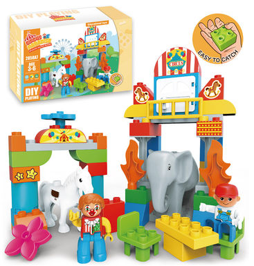 Circus Compatible with Lego Large Particle Building Blocks Toys Educational Building Blocks Toys (58CS)